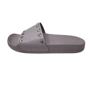Michael Kors Zooey Heart Stud Slides Soft Pink Women's Size  8